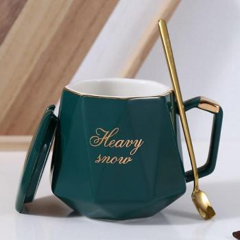 Gold Luxury Espresso Coffee Mug with Lid