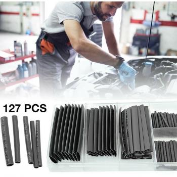 127PCS Heat Shrink Wrap Tubing for Electrical Insulation