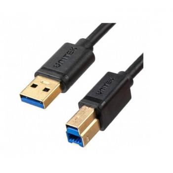 Cable USB 3.0 Unitek A a B 2m Negro
