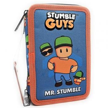 Astuccio Scuola 3 Zip Stumble Guys