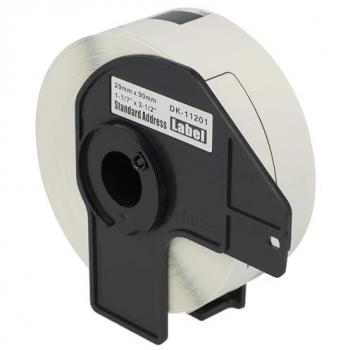 Label Roll 29x90mm with Holder – 400pcs, White – Brother QL560VP/570/580 Compatible