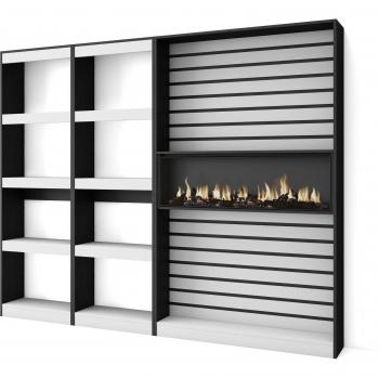 Scaffali in Legno a Ripiani 230x186x25 cm – Soggiorno Ufficio