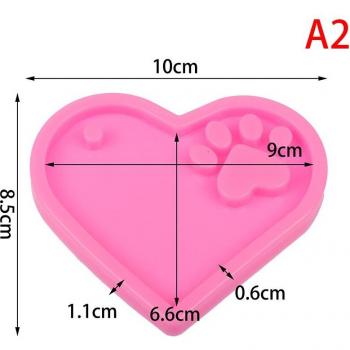 Heart-Shaped Epoxy Keychain Mold