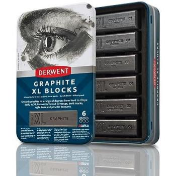 Derwent Graphite XL Blocks Tin of 6