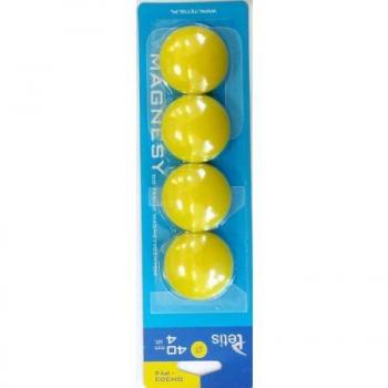 Aimants Lisses Tetis (4 pièces) - Jaunes et durables