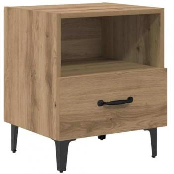 VidaXL Armadio Notte Rovere Artigianale 40×35×47,5 cm in Legno Confezionato