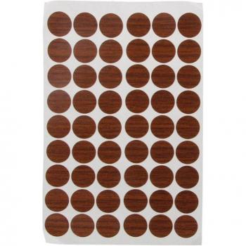 20mm Self-Adhesive Cabinet Hole Covers - 54 Pack