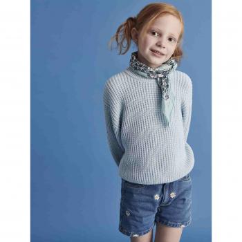 Short VertbauDet Fille Jean Fleur Stone