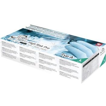 Guanti di Sicurezza HighRisk Pro M Nitrile Blu EN 374/EN 388 Categoria DPI III Ampri