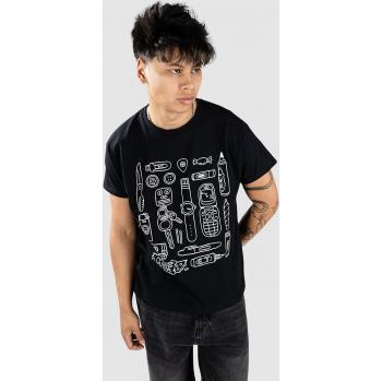 Monet Skateboards – T-Shirt Noir “Utensiles en poche”