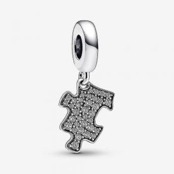 Sérénité Brillante – Collier Charme Puzzle en Argent 925