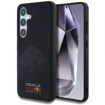 Red Bull Leather Case für Samsung Galaxy S25 – Mesh & Debossed Bull MagSafe, marine Blau