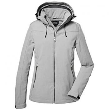 Killtec Damen-Wasserabweisende Softshell Jacke mit abnehmbarer Kapuze