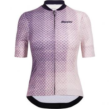 Maillot Ciclismo Paws Mujer Negro Lila