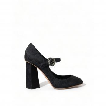 Dolce & Gabbana Women's Black Brocade Pumped Mary Janes – Size 6½ US (EU36.5)