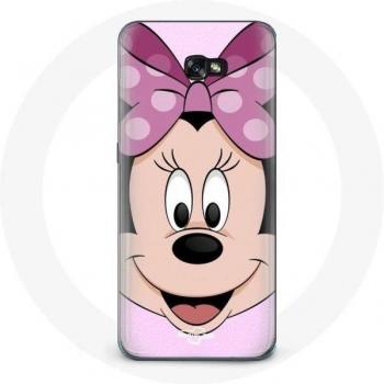 Fundas para Samsung Galaxy A8 2016 con diseño de Minnie Mouse en tonos rosados