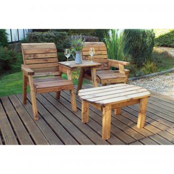 Twin Companion Dining Set - Brown