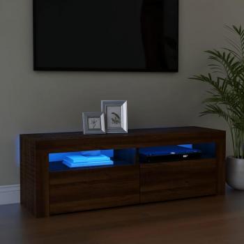 Mueble de TV con luces LED 120x35x40 cm, Mueble de Salon, Mueble TV, Mueble TV salon, Mueble Televisor, Mesa de TV, Mueble tele (vidaXL)