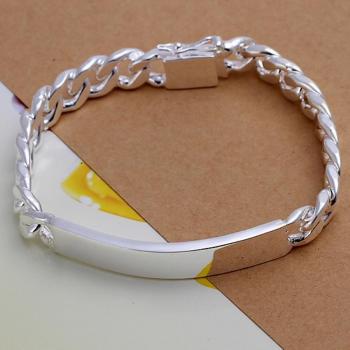 Noble Pretty S925 Sterling Silver 10mm Men's Chain Bracelet