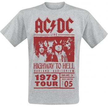 AC/DC Highway To Hell - Red Photo - 1979 Tour T-Shirt grau meliert in XXL