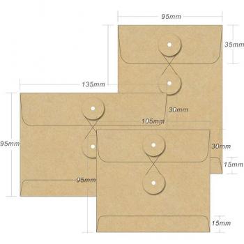 Mypretty Sobres de Papel Kraft DIY 6 uds
