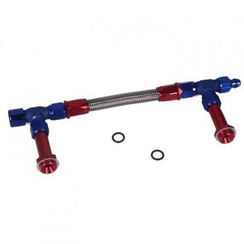 Carburetor Dual Inlet Braided Fuel Line Kit