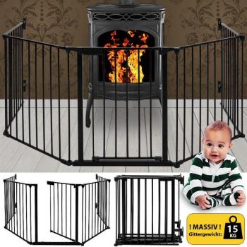 High-Strength Iron Stair Safety Fence - 310x2.5x75cm