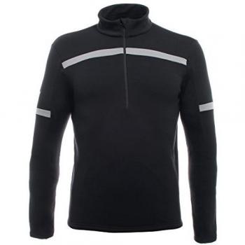 Dainese Hp2 Mid Half Zip Man Couche externe de ski Homme - Stretch-Limo/Bleu-Vapor - FR : XL