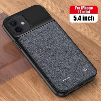 Carcasa de silicona con batería 10000 mAh para iPhone 11-12-X-Mini-ProMax