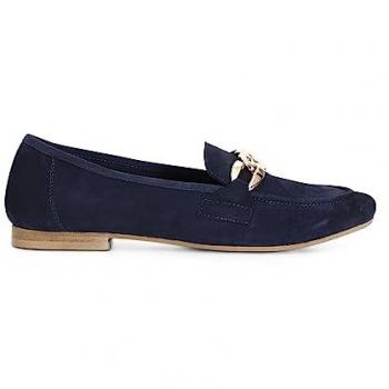Mocasines de Piel Suave con Cadena Noche 37