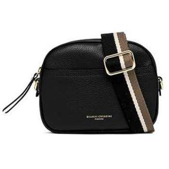 Gianni Chiarini borsa a tracolla Nina in pelle martellata nera