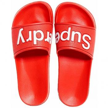 Superdry EVA Pool Slide, Tongs Femme, Rosso (True Red Ozb), Taille 36 EU
