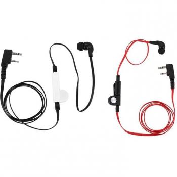 2 Pcs 2 Pin K Plug Earbud Headset for Baofeng UV5R BF-888S