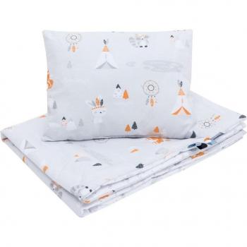 Apanatschi Couette Réversible 75x100 cm – Coussin 30x40 cm en Coton Lavable