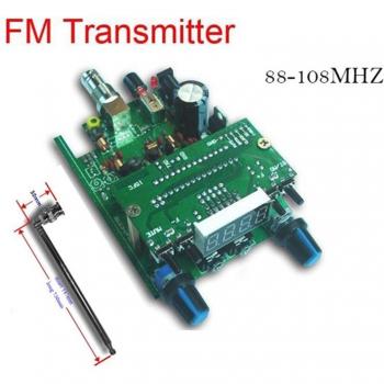PLL Stereo FM Transmitter Board, 88-108MHz, 200m Range, 0.5W, DC 12V