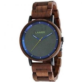 LAiMER Holzuhr Laurenz - Herren Armbanduhr aus Massivholz