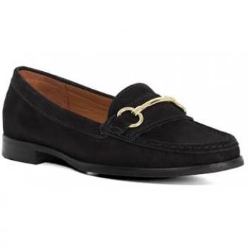 Wide Fit Glenny Loafers (Black) by Dune London – Size 6 for Women