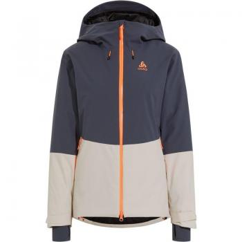 Odlo Women's Bluebird S-Thermic Jacket Silver Cloud / India Ink L