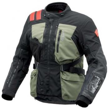 T-UR - Giacca Roadbook Hydroscud® Verde / Dark Anthra Nero,Verde XL