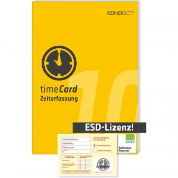 REINER SCT timeCard 10 für 50 Mitarbeiter 1 Jahr