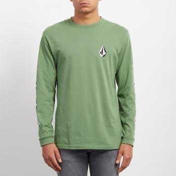 Volcom Camiseta Deadly Stone BSC LS Verde Talla M