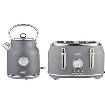 Quiet Boil Kettle & 4-Slice Toaster Set