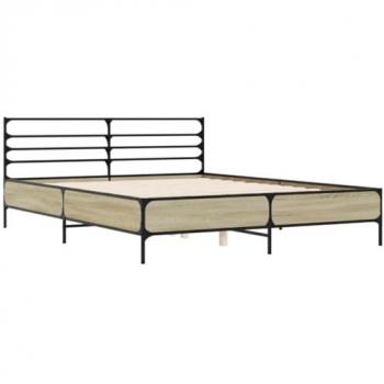 VidaXL 160x200 cm Bed Frame Sonoma Oak