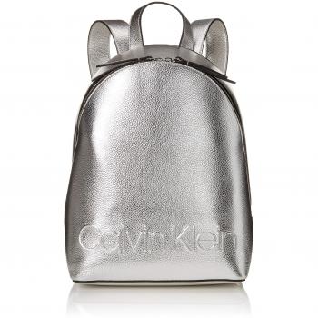 Calvin Klein Edged Backpack Met - Mochilas Mujer - Gris