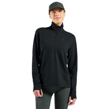 Odlo Essentials Sudadera Pura Negra con Media Cremallera para Mujer, M
