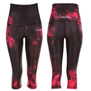 Pantalone Sportivo Winshape HWL202 Rosso Rubino e Nero