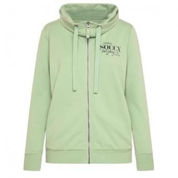 Damen Sweatjacke SOCCX in Lichtgrün