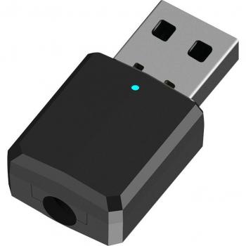 Bluetooth 5.0 USB Dongle Adapter 2-in-1 Draadloze Muziekontvanger en FM-zender
