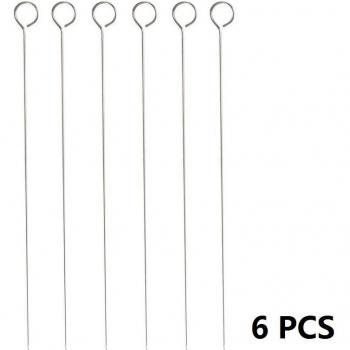 Brochettes en Metal con Mango Redondo, 12.5'' y 31.8 cm