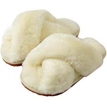 Ciabatte Fluffy Bianca Hitopteu per Casa